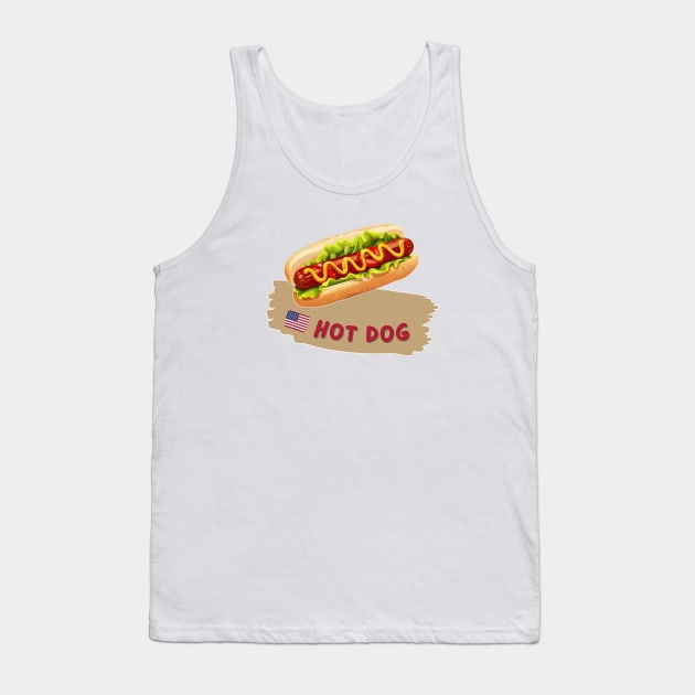 Hot dog | Traditional American cuisine Tank Top by ILSOL